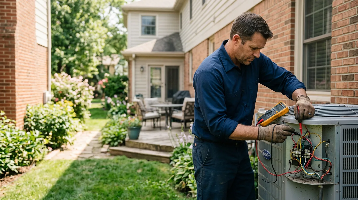 HVAC technician working near Crane, MO